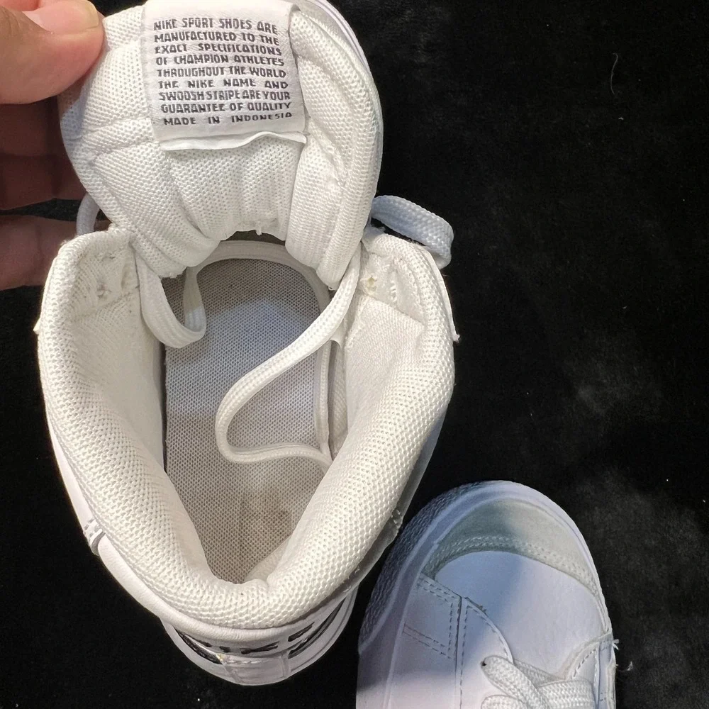 Nike Blazer Mid 77 DA4086-100 Youth 6.5 Shoes White Black High Top Sneakers